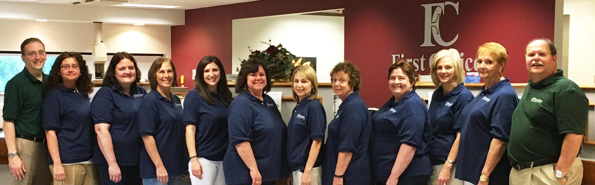 The staff and family of First Choice Federal Credit Union of New Castle in Pennsylvania